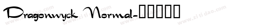 Dragonwyck Normal字体转换